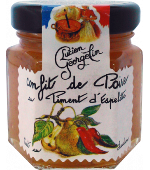 Pear jam with chili pepper...